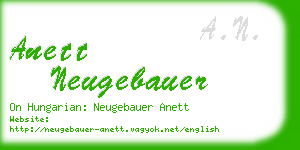 anett neugebauer business card